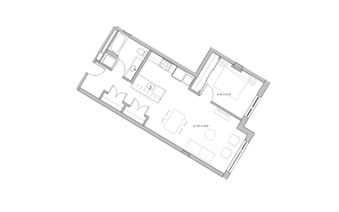 a black and white floor plan of a residence